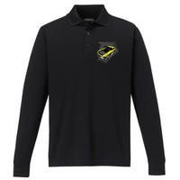 Vintage Boss Yellow Mustang Performance Long Sleeve Polo