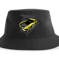 Vintage Boss Yellow Mustang Sustainable Bucket Hat