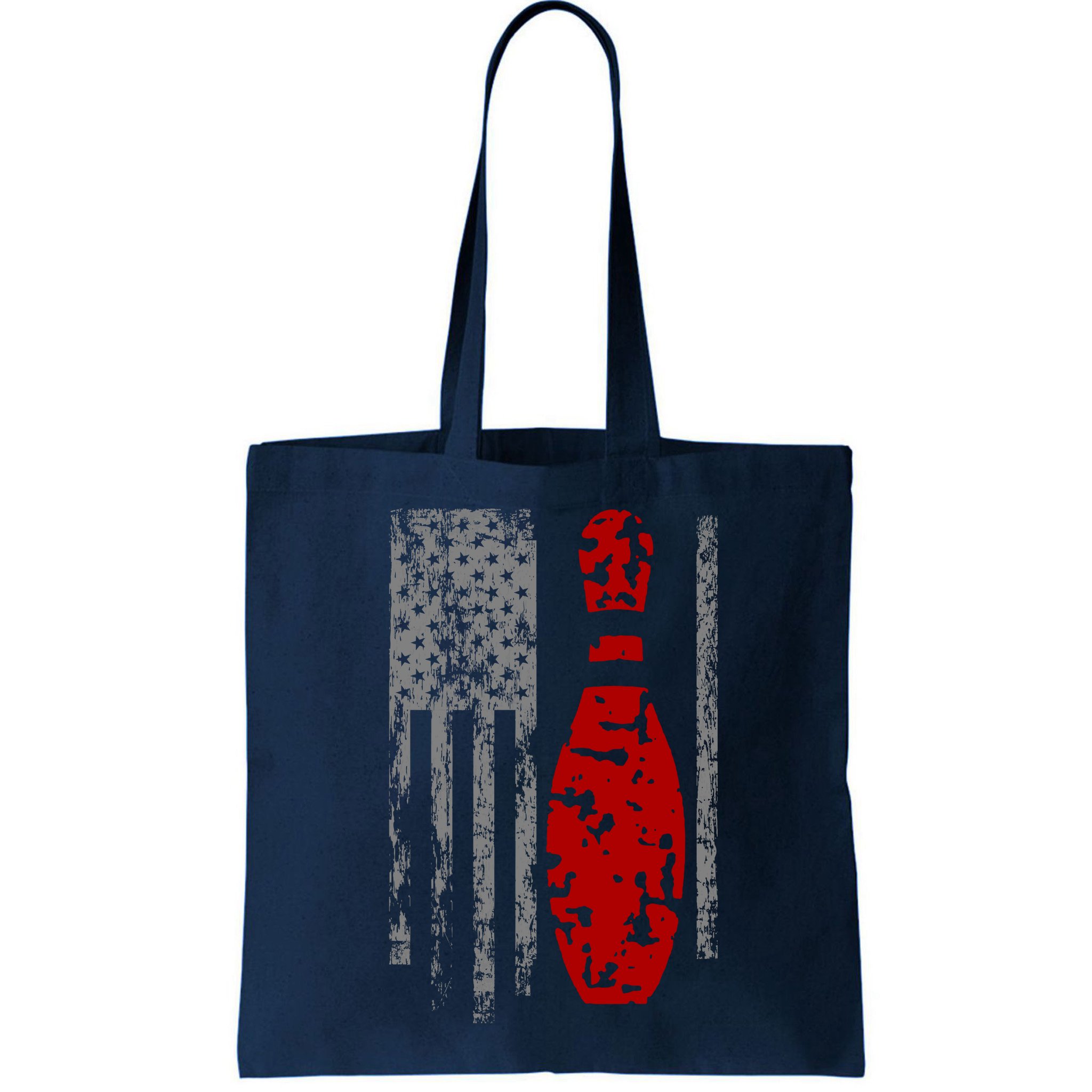 Vintage Bowling American Flag Bag