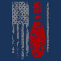 Vintage Bowling American Flag Premium T-Shirt