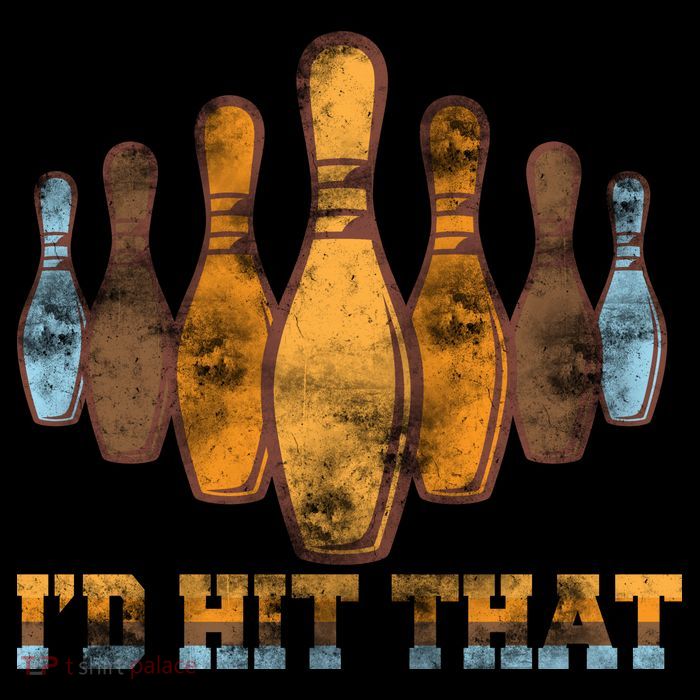 Vintage Bowling I'd Hit That Premium T-Shirt