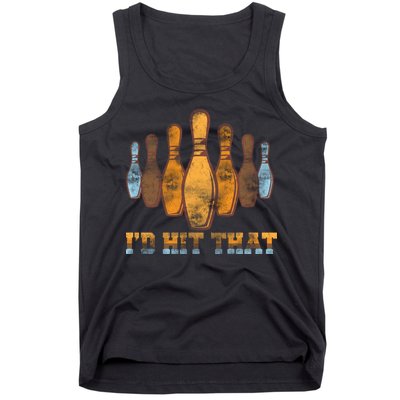 Vintage Bowling I'd Hit That Tank Top