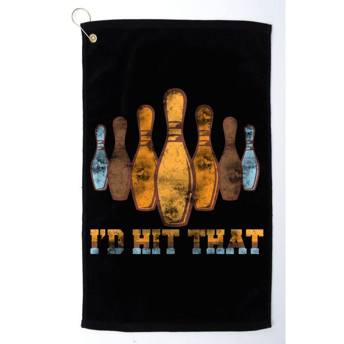 Vintage Bowling I'd Hit That Golf Towel