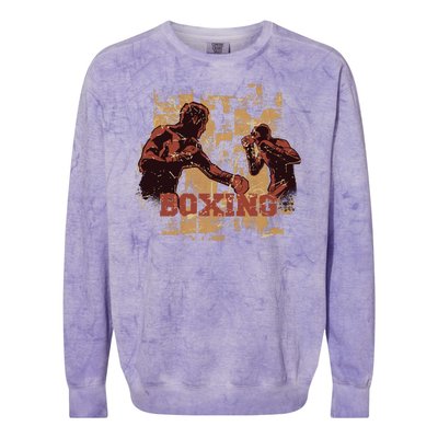 Vintage Boxing Colorblast Crewneck Sweatshirt