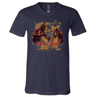 Vintage Boxing V-Neck T-Shirt