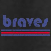 Vintage Braves Retro Three Stripe Weathered Golf Towel