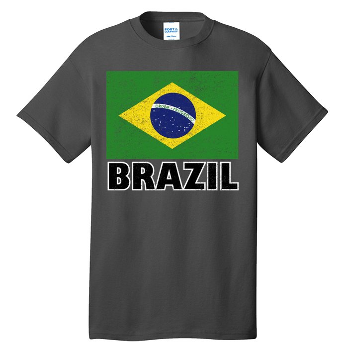 Vintage Brazil Flag Tall T-Shirt