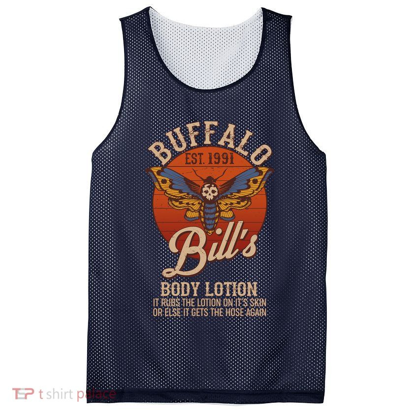 Vintage Buffalo Bill's Body Lotion Est 1991 Silence Of the Lambs Mesh Reversible Basketball Jersey Tank