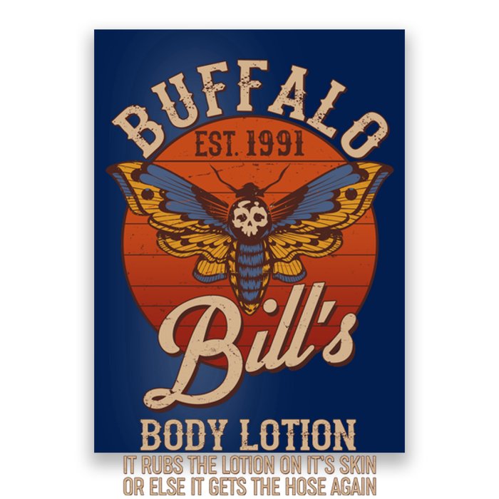 Vintage Buffalo Bill's Body Lotion Est 1991 Silence Of the Lambs Poster