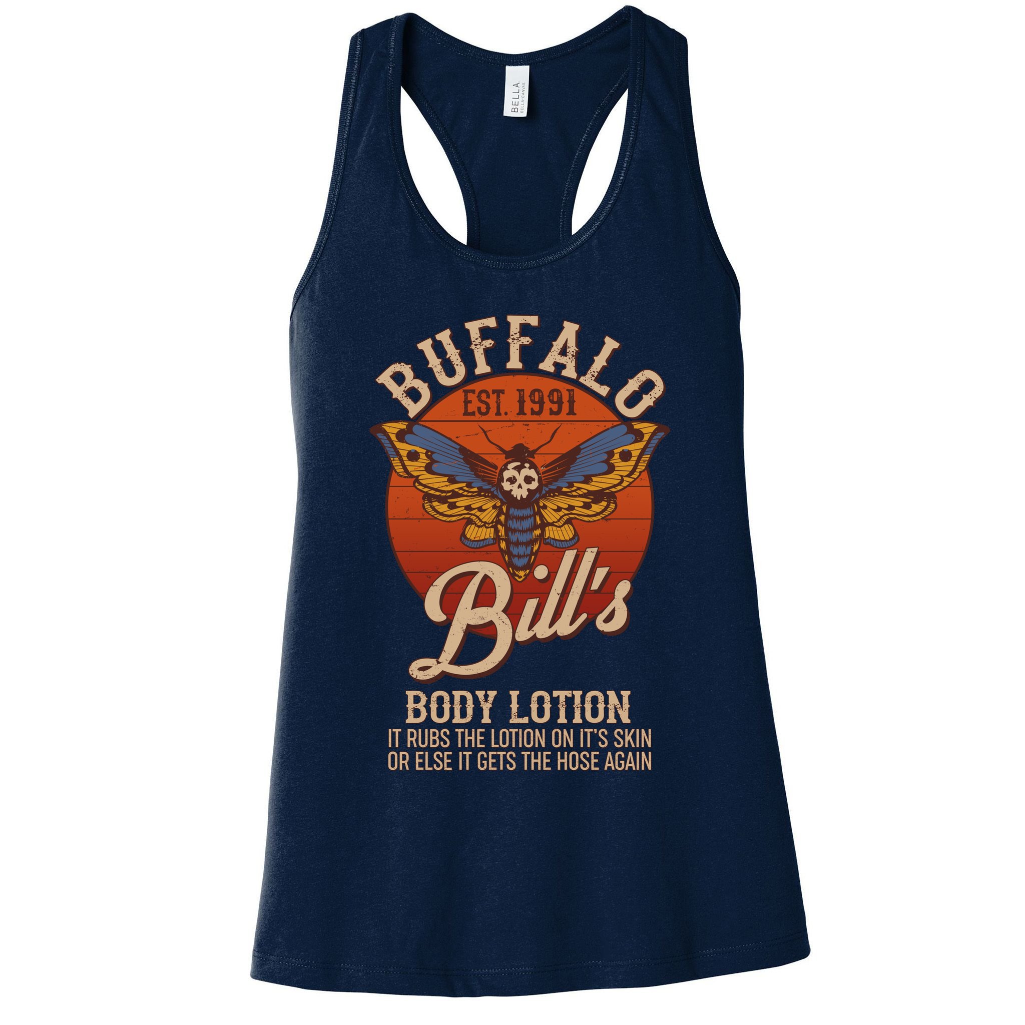 Vintage Buffalo Bill's Body Lotion Est 1991 Silence Of the Lambs Womens Tank Top