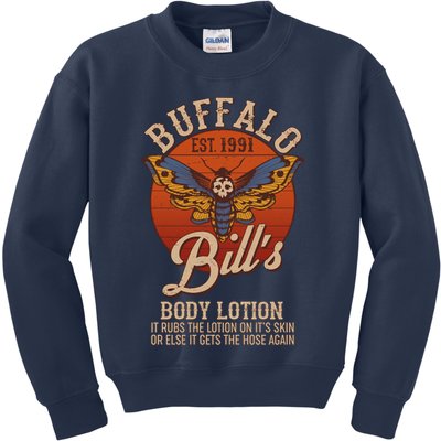 Vintage Buffalo Bill's Body Lotion Est 1991 Silence Of the Lambs Kids Sweatshirt