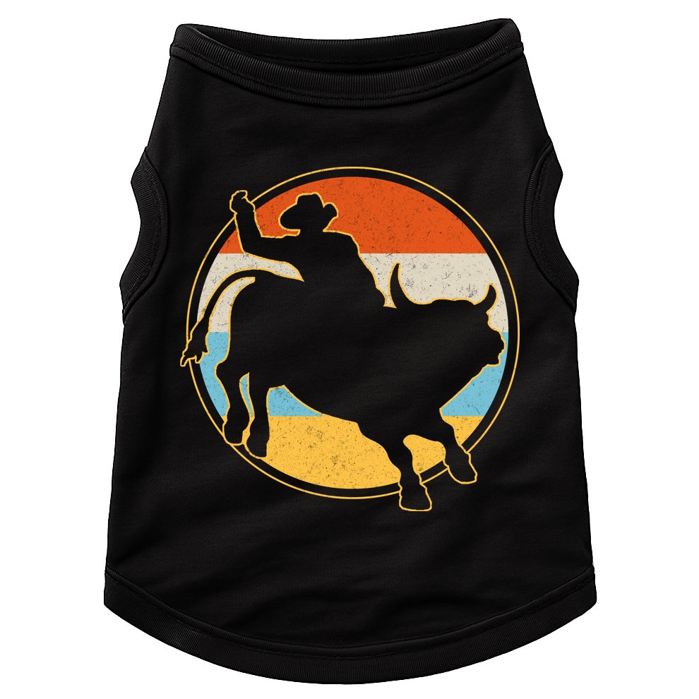 Vintage Bull Riding Rodeo Doggie Tank