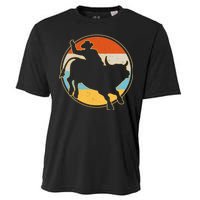 Vintage Bull Riding Rodeo Cooling Performance Crew T-Shirt