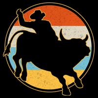 Vintage Bull Riding Rodeo Hoodie