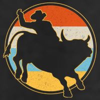 Vintage Bull Riding Rodeo Beanie