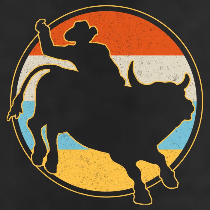 Vintage Bull Riding Rodeo Beanie