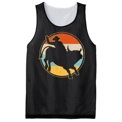 Vintage Bull Riding Rodeo Mesh Reversible Basketball Jersey Tank