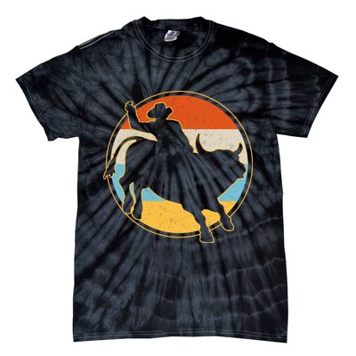 Vintage Bull Riding Rodeo Tie-Dye T-Shirt