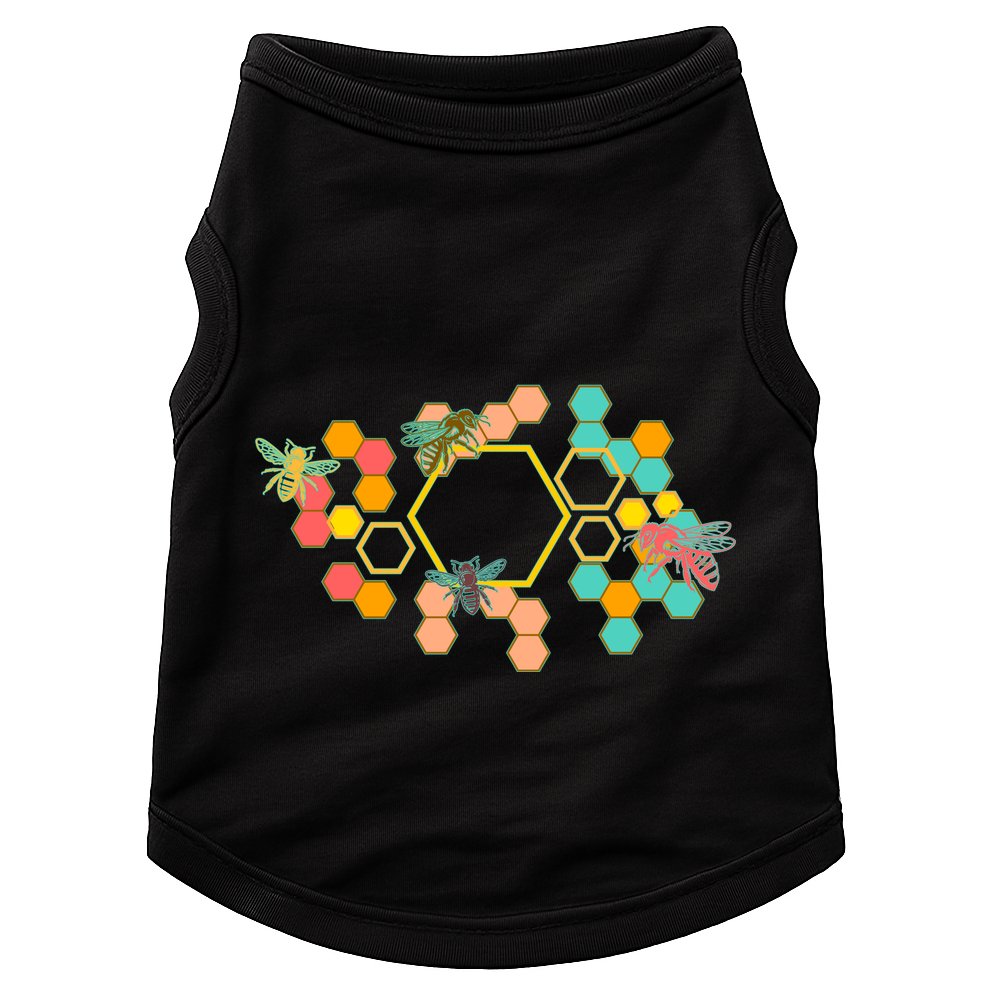 Vintage Bumblebee Hive Pattern Doggie Tank