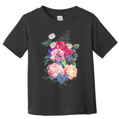 Vintage Bunch Bouquet of Flowers Toddler T-Shirt