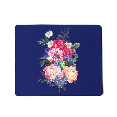 Vintage Bunch Bouquet of Flowers Mousepad