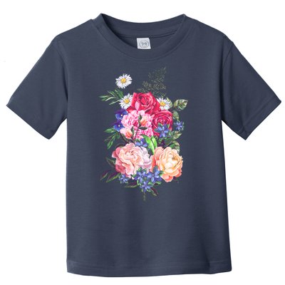 Vintage Bunch Bouquet of Flowers Toddler T-Shirt