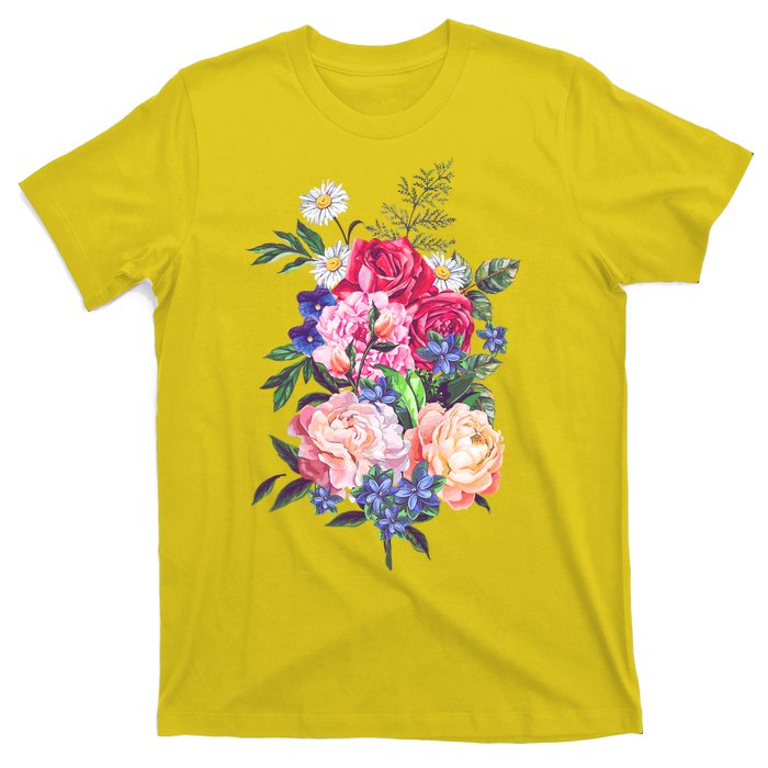 Vintage Bunch Bouquet of Flowers T-Shirt