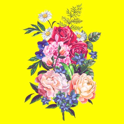 Vintage Bunch Bouquet of Flowers T-Shirt
