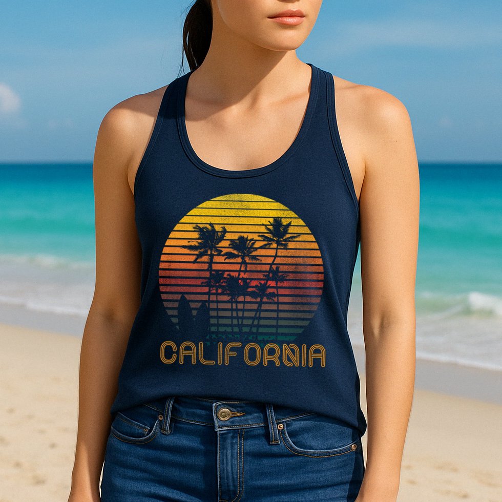 Vintage California  Womens Tank Top