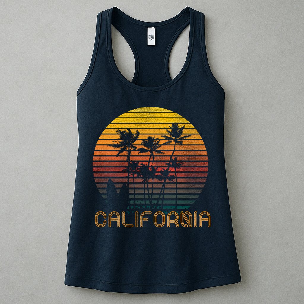 Vintage California  Womens Tank Top