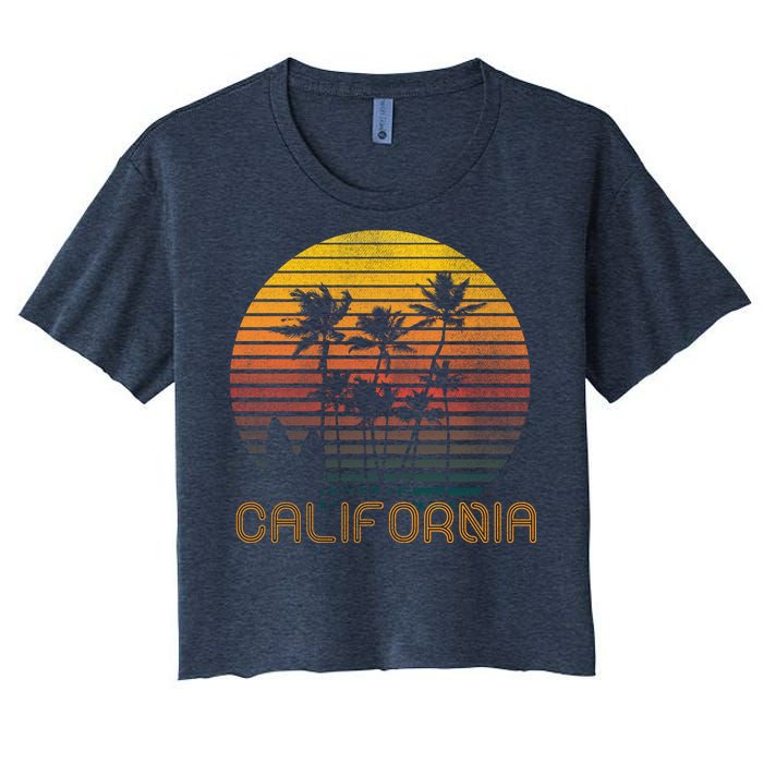 Vintage California  Women's Crop Top Tee