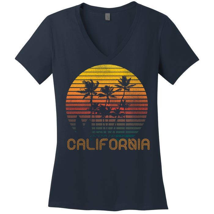 Vintage California  Women's V-Neck T-Shirt