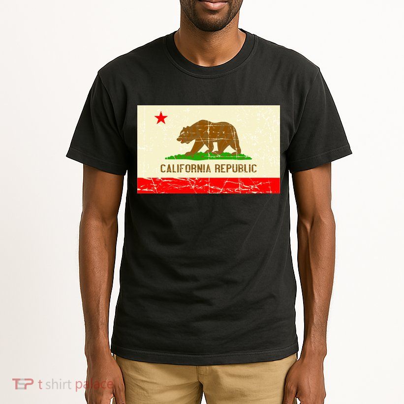 Vintage California Republic Flag Tall T-Shirt