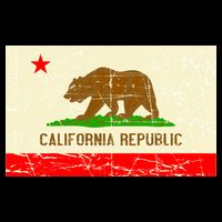 Vintage California Republic Flag Womens Tank Top