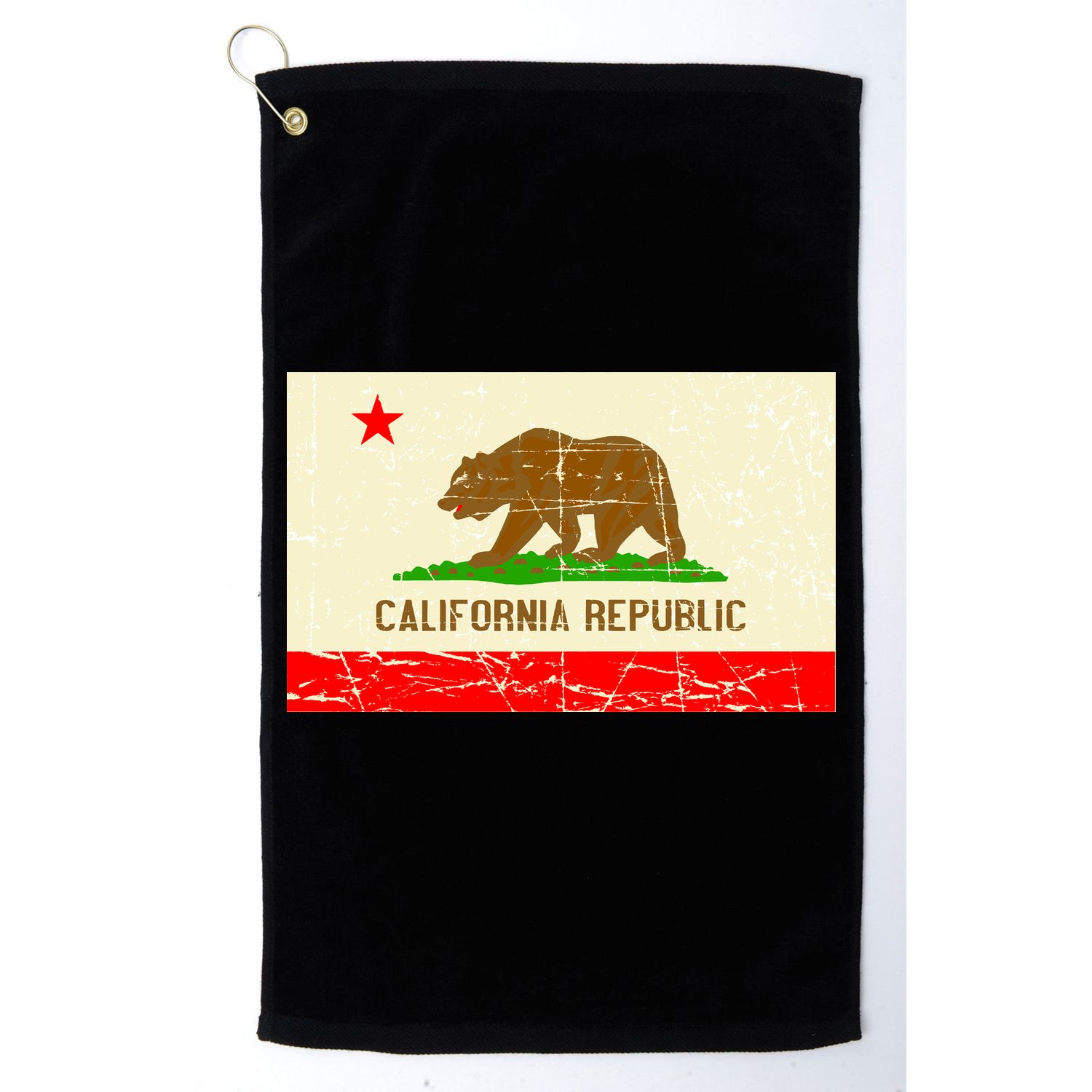 Vintage California Republic Flag Golf Towel