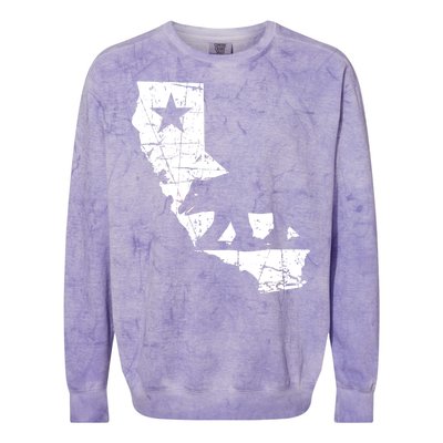 Vintage California Republic State Bear Colorblast Crewneck Sweatshirt