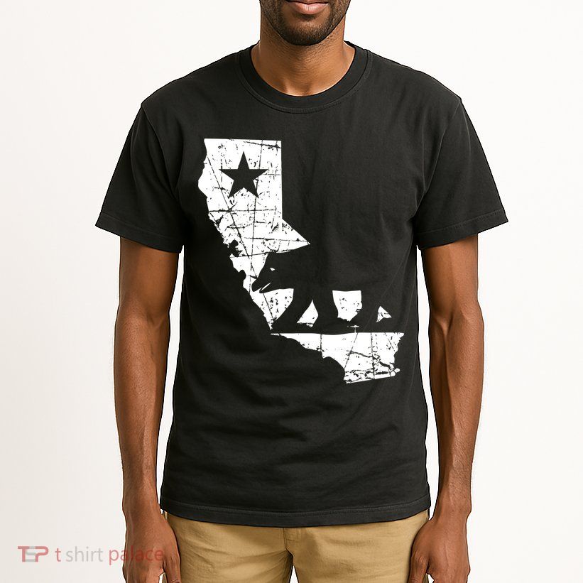Vintage California Republic State Bear Tall T-Shirt
