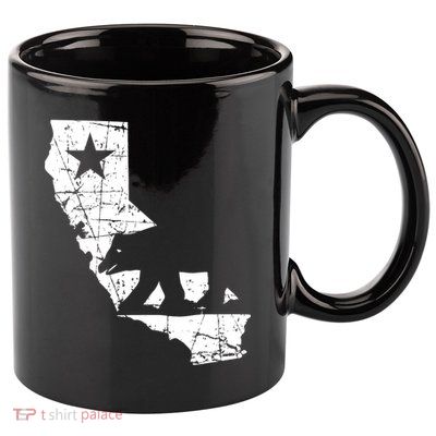 Vintage California Republic State Bear 11oz C Handle Ceramic Mug