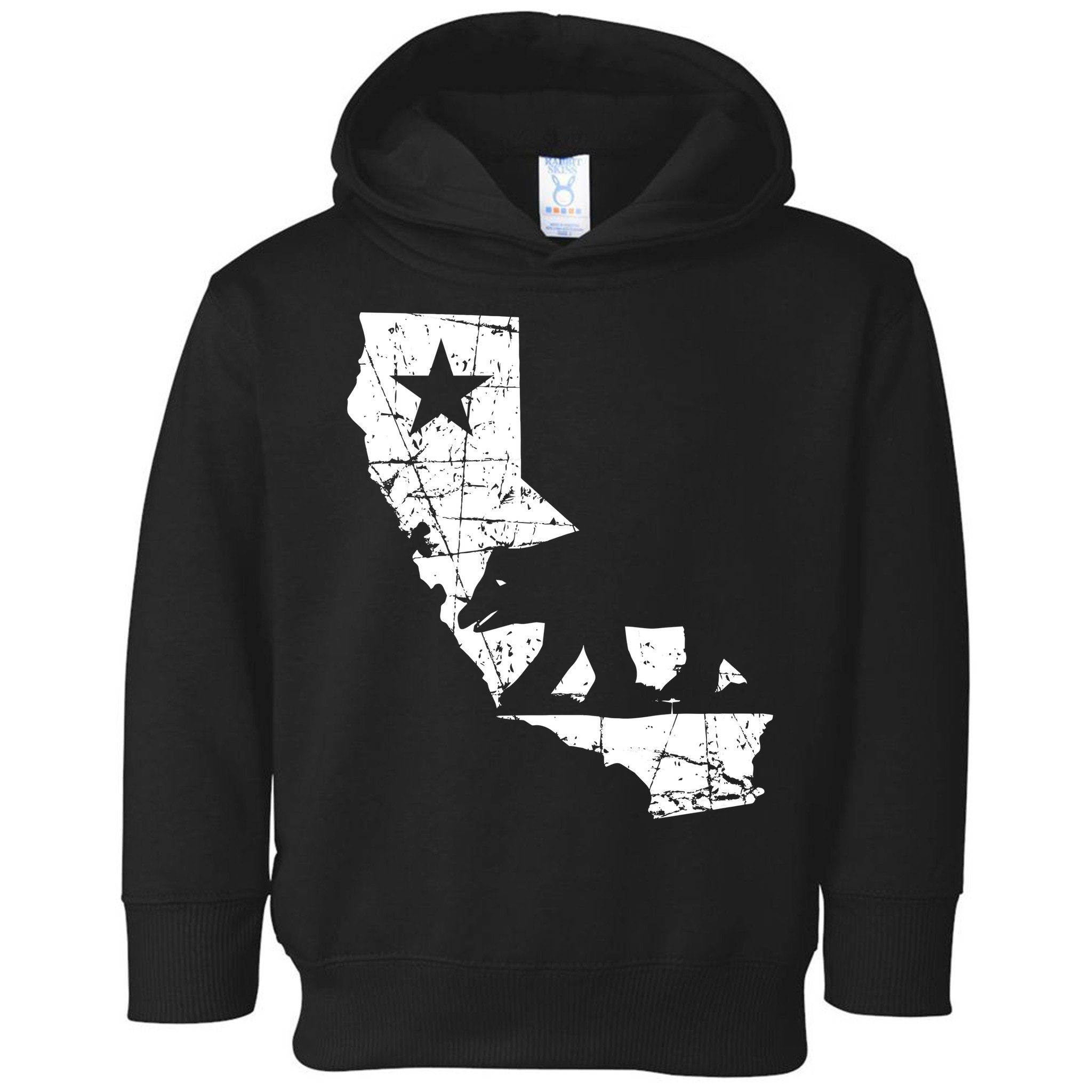Vintage California Republic State Bear Toddler Hoodie