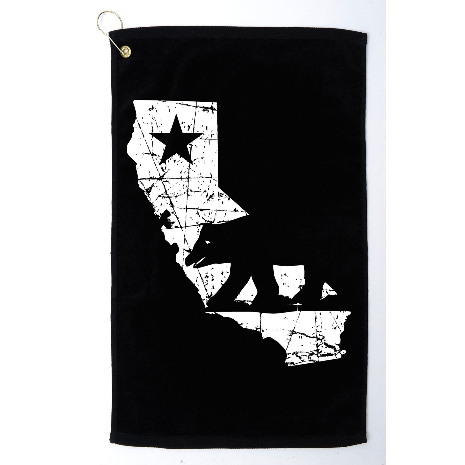 Vintage California Republic State Bear Golf Towel