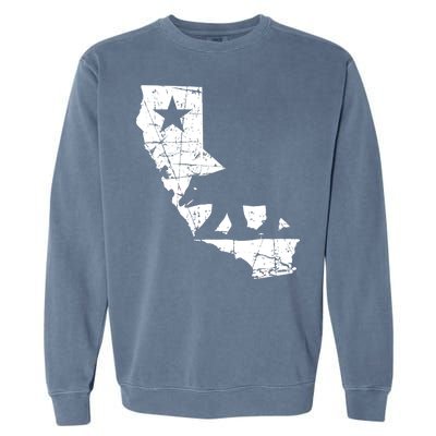 Vintage California Republic State Bear Garment-Dyed Sweatshirt