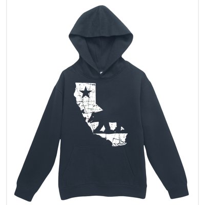 Vintage California Republic State Bear Urban Pullover Hoodie