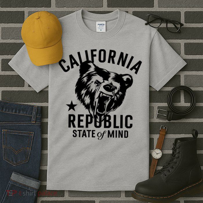 Vintage California Republic State Of Mind Tall T-Shirt