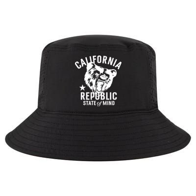 Vintage California Republic State Of Mind Cool Comfort Performance Bucket Hat