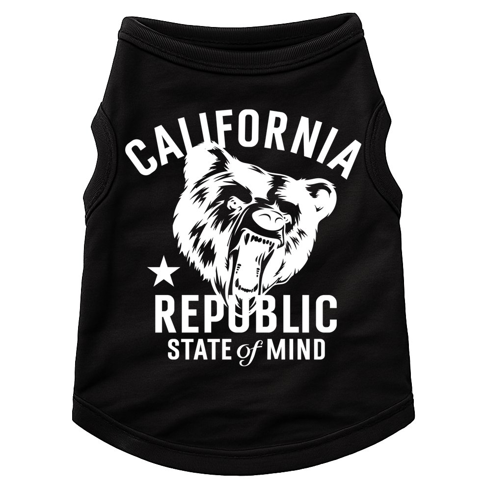Vintage California Republic State Of Mind Doggie Tank