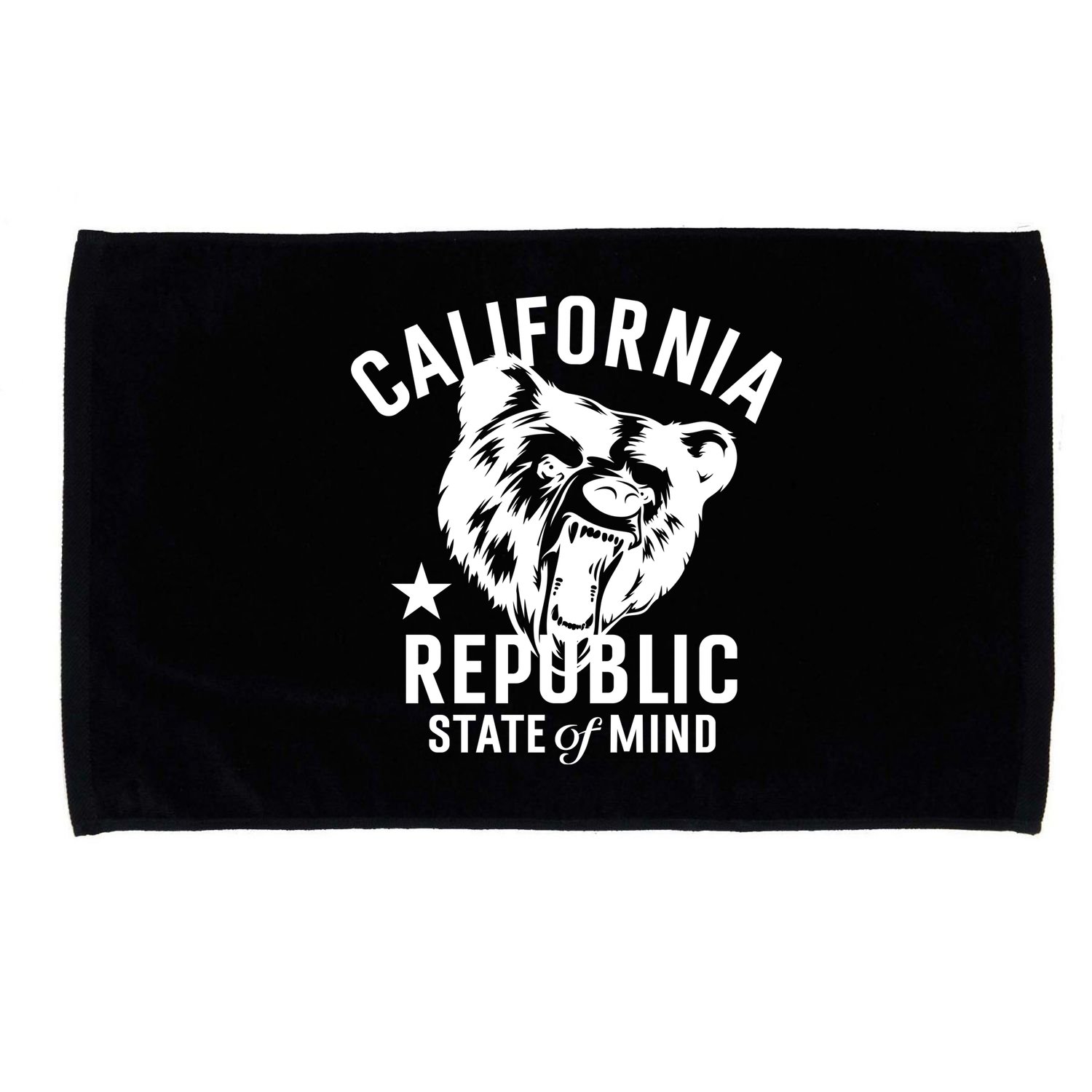 Vintage California Republic State Of Mind Microfiber Hand Towel