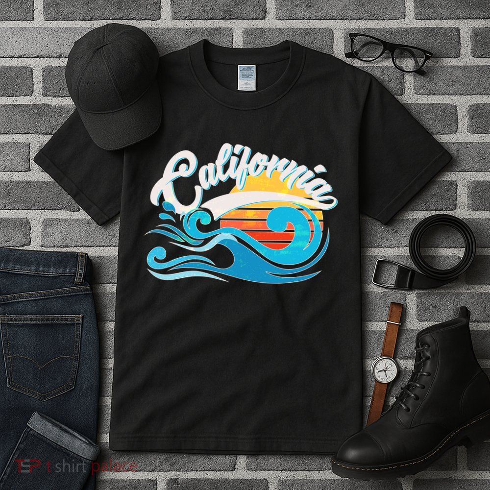 Vintage California Wave Logo Tall T-Shirt