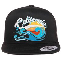 Vintage California Wave Logo Flatbill Hat