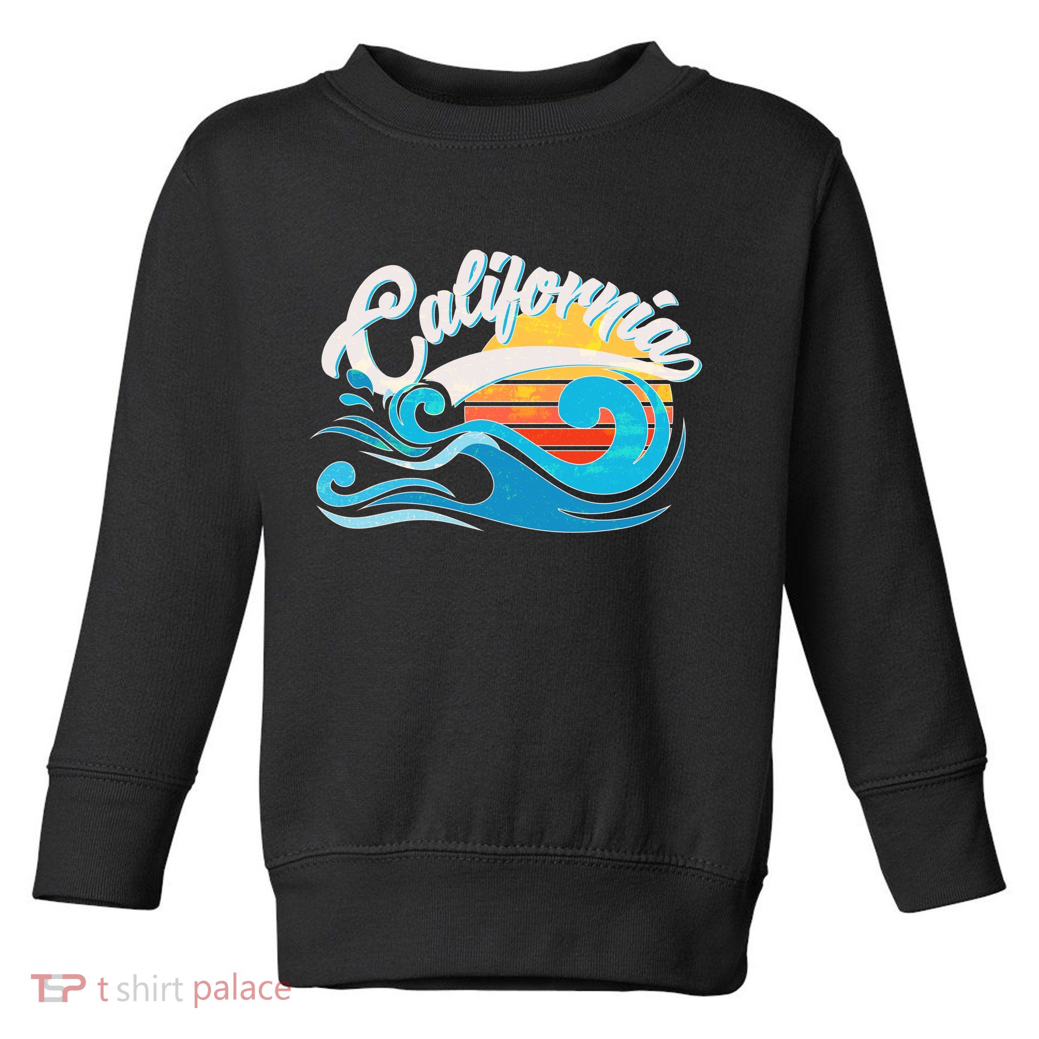 Vintage California Wave Logo Toddler Sweatshirt
