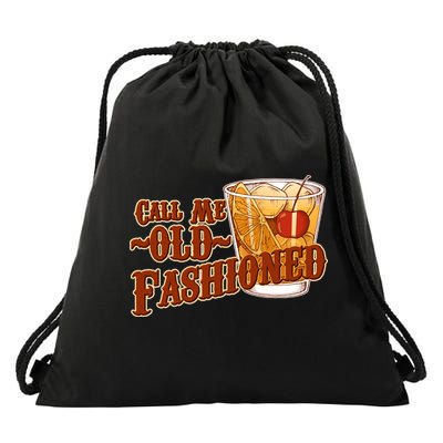Vintage Call Me Old Fashioned Drawstring Bag